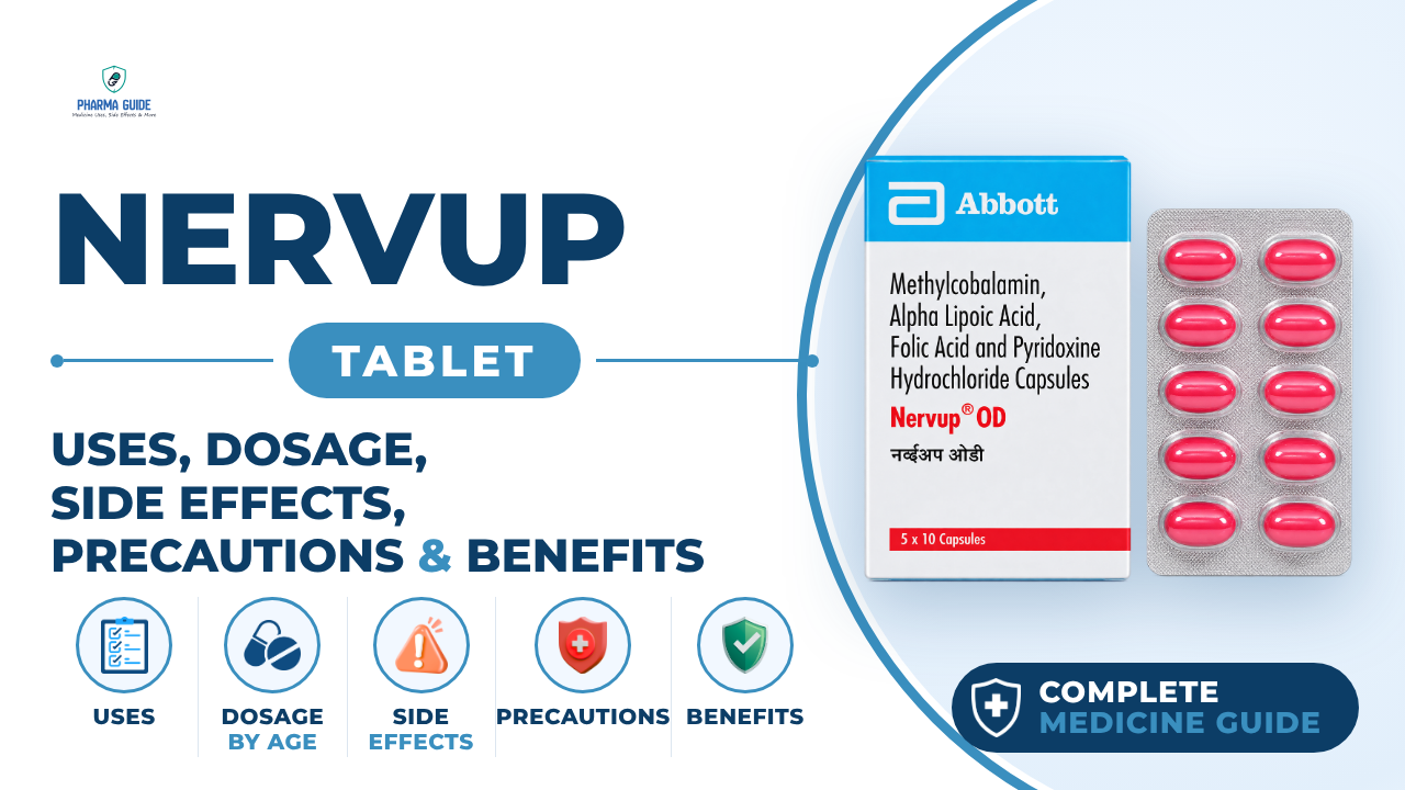 Nervup Tablet: Uses, Dosage, Side Effects, Precautions and Alternates
