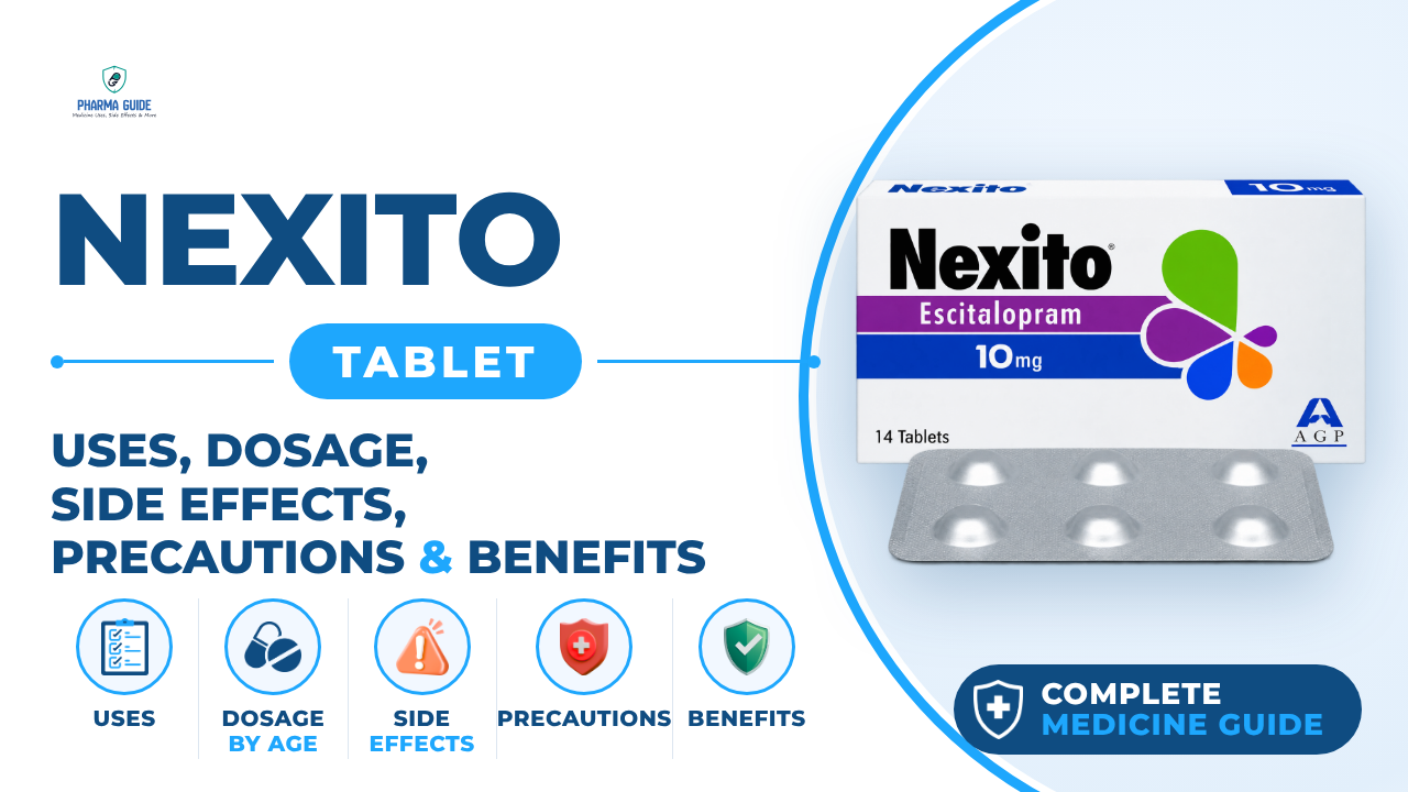 Nexito Tablet: Uses, Dosage, Side Effects, Precautions and Alternates