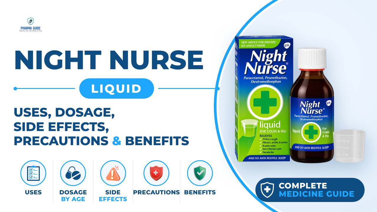Night Nurse Liquid: Uses, Dosage, Side Effects, Precautions and Alternates