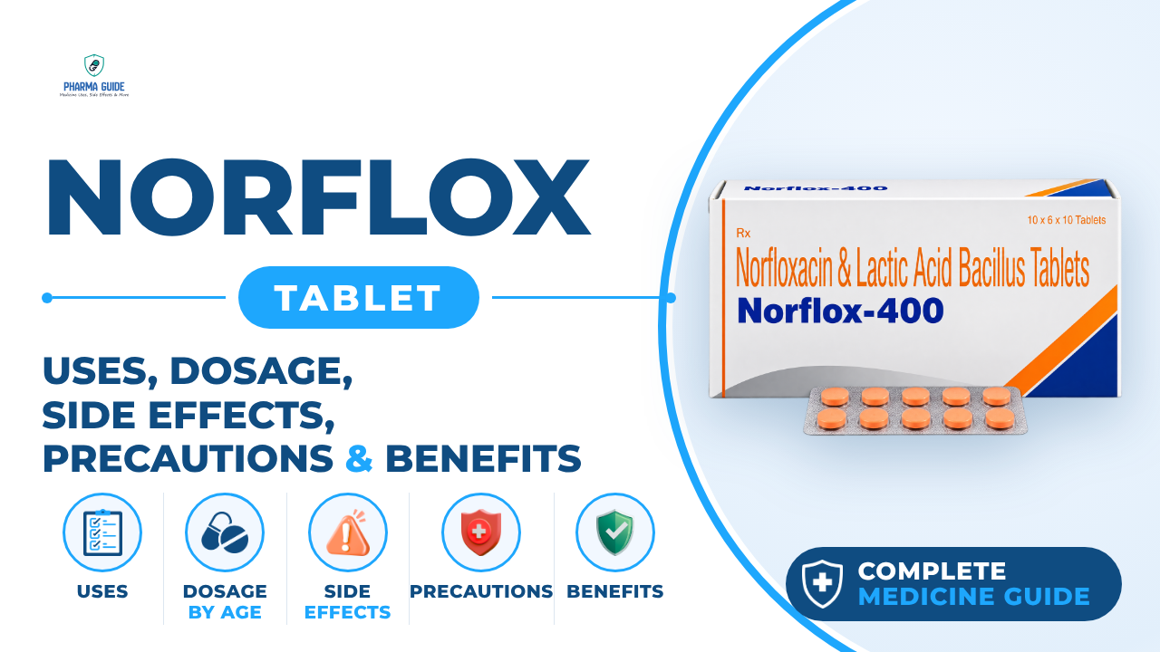 Norflox Tablet: Uses, Dosage, Side Effects, Precautions and Alternates