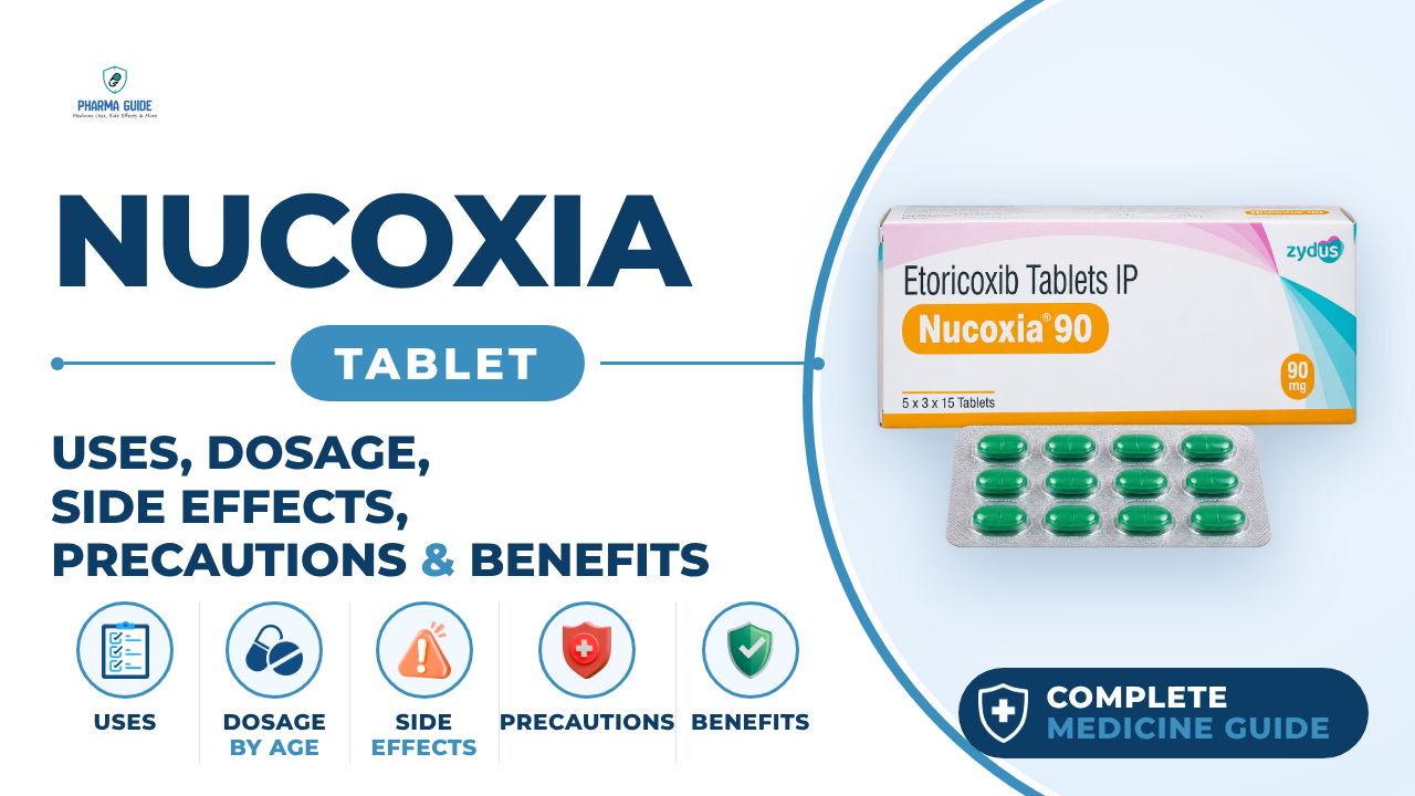 Nucoxia Tablet: Uses, Dosage, Side Effects, Precautions and Alternates