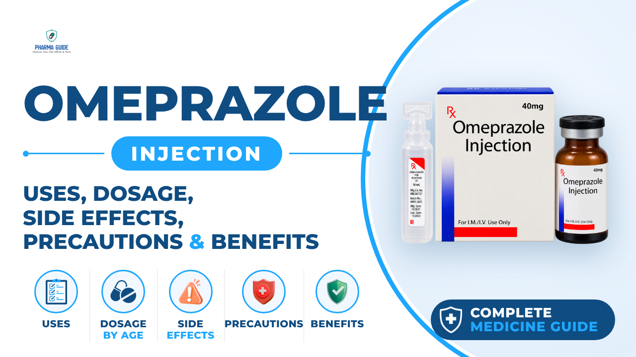 Omeprazole Injection: Uses, Dosage, Side Effects, Precautions and Alternates