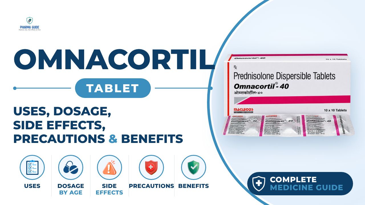 Omnacortil Tablet: Uses, Dosage, Side Effects, Precautions and Alternates