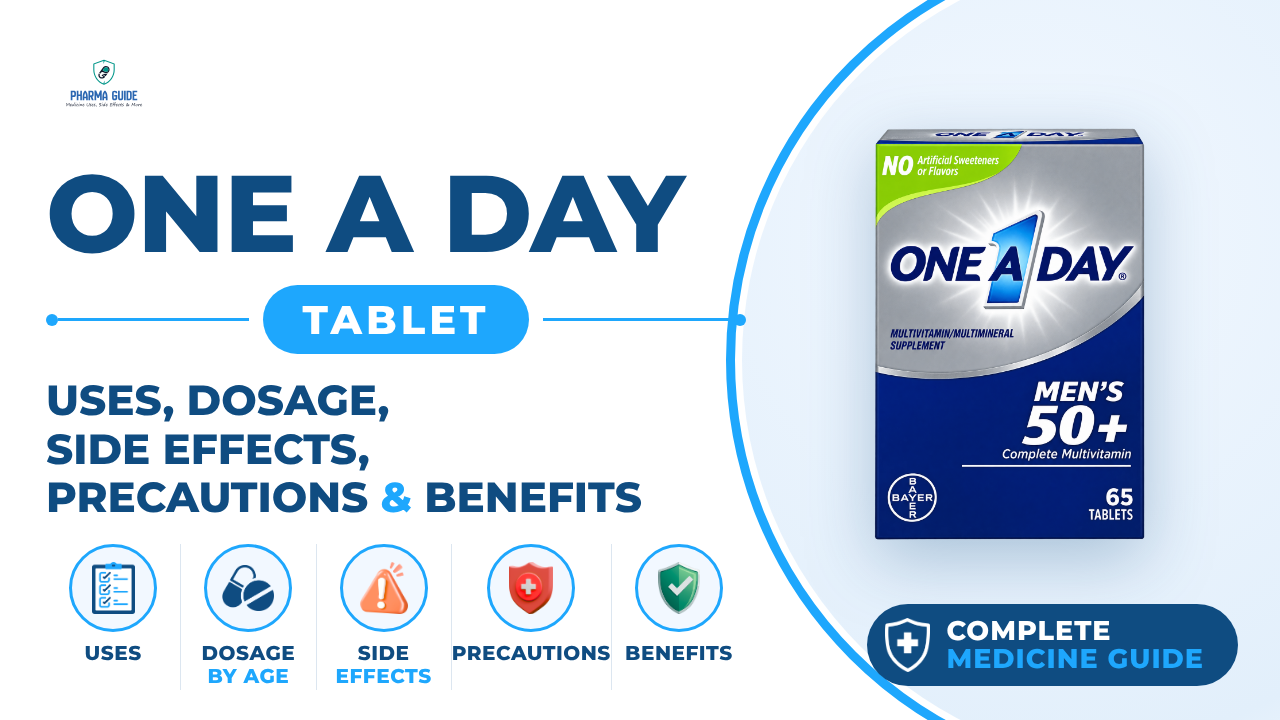 One A Day Tablet: Uses, Dosage, Side Effects, Precautions and Alternates