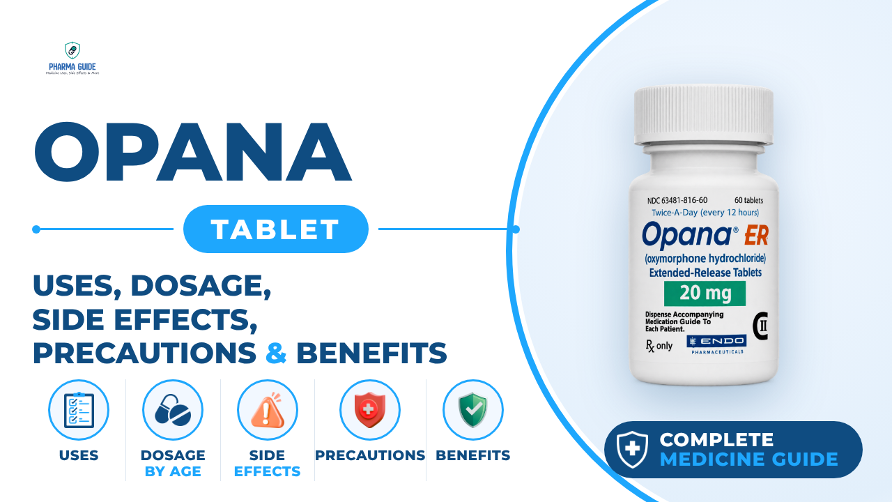 Opana Tablet: Uses, Dosage, Side Effects, Precautions and Alternates