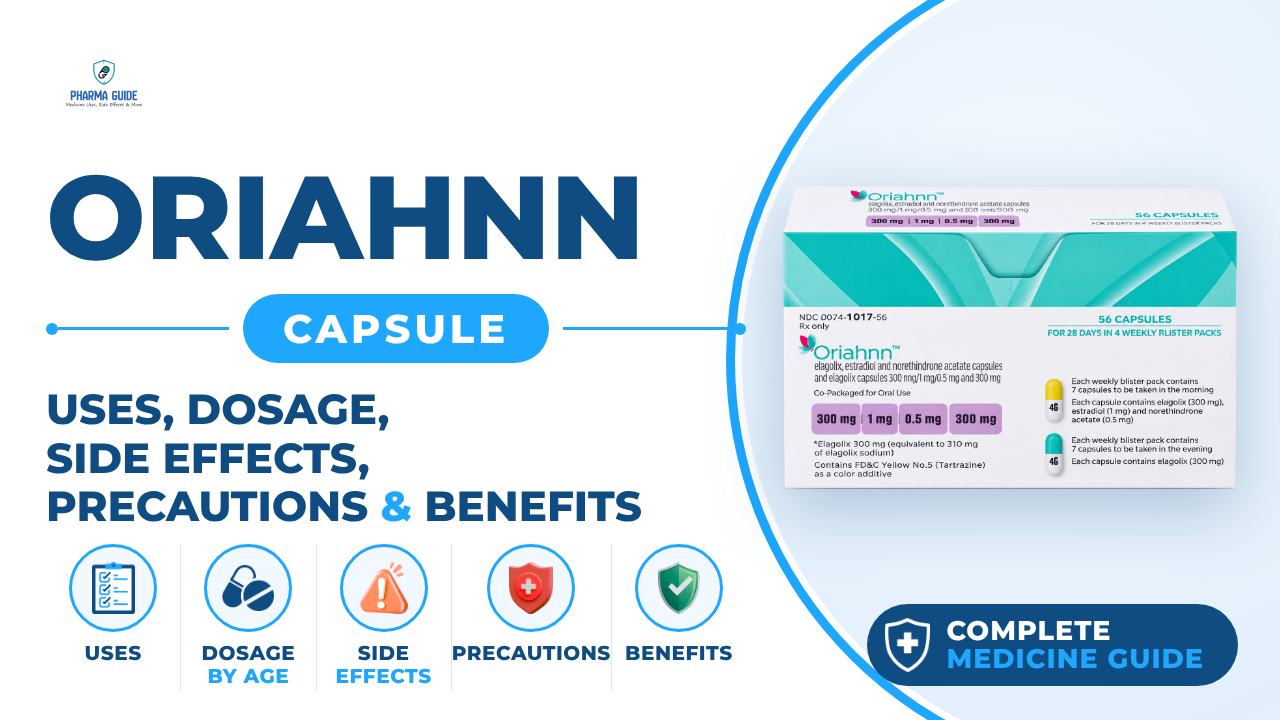 Oriahnn Capsule: Uses, Dosage, Side Effects, Precautions and Alternates
