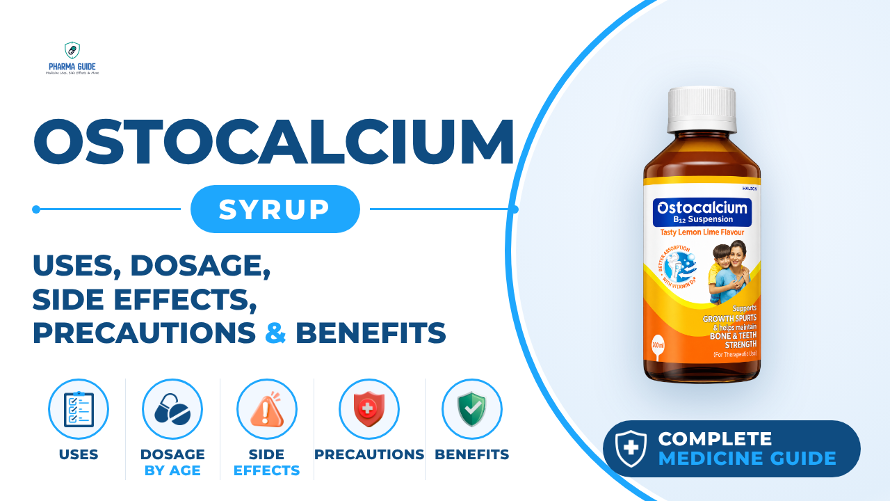 Ostocalcium Syrup: Uses, Dosage, Side Effects, Precautions and Alternates
