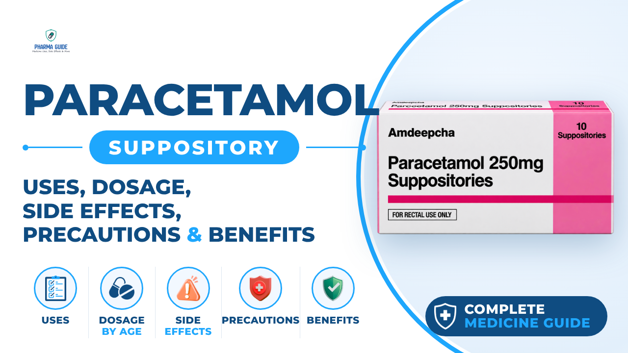 Paracetamol Suppository: Uses, Dosage, Side Effects, Precautions and Alternates