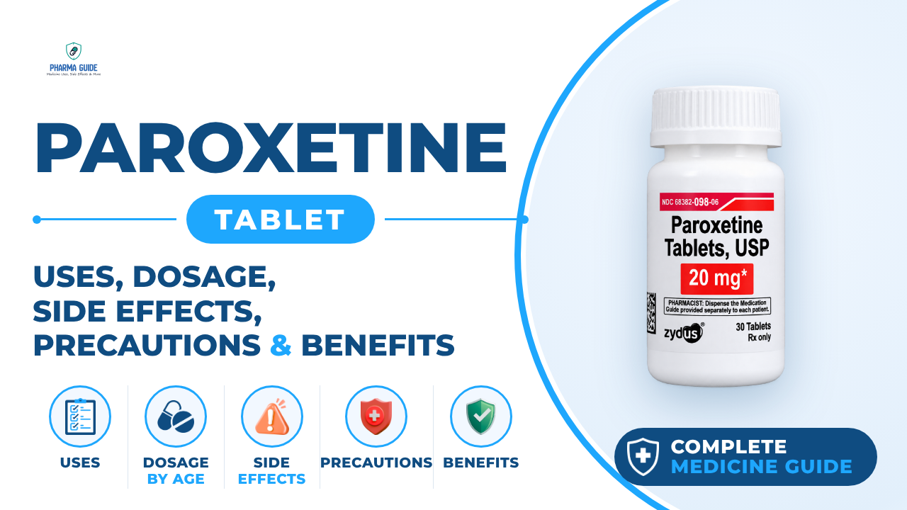 Paroxetine Tablet: Uses, Dosage, Side Effects, Precautions and Alternates