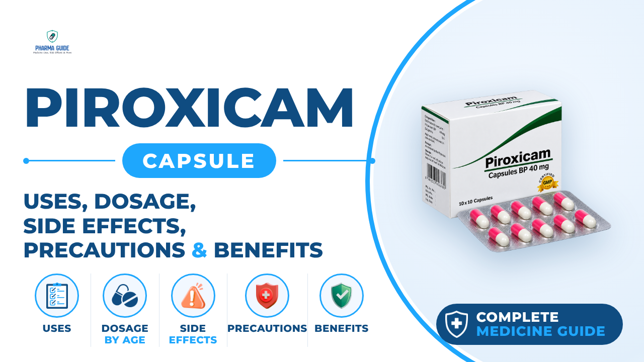 Piroxicam Capsule: Uses, Dosage, Side Effects, Precautions and Alternates