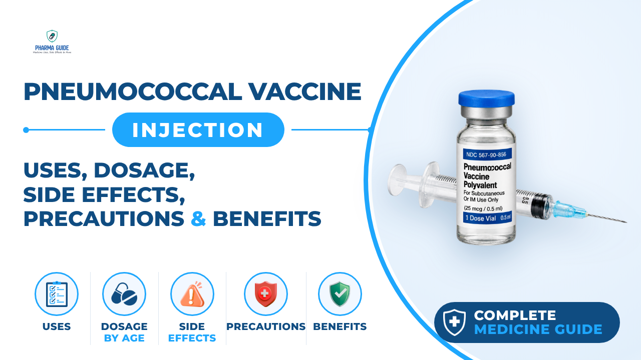 Pneumococcal Vaccine Injection: Uses, Dosage, Side Effects, Precautions and Alternates
