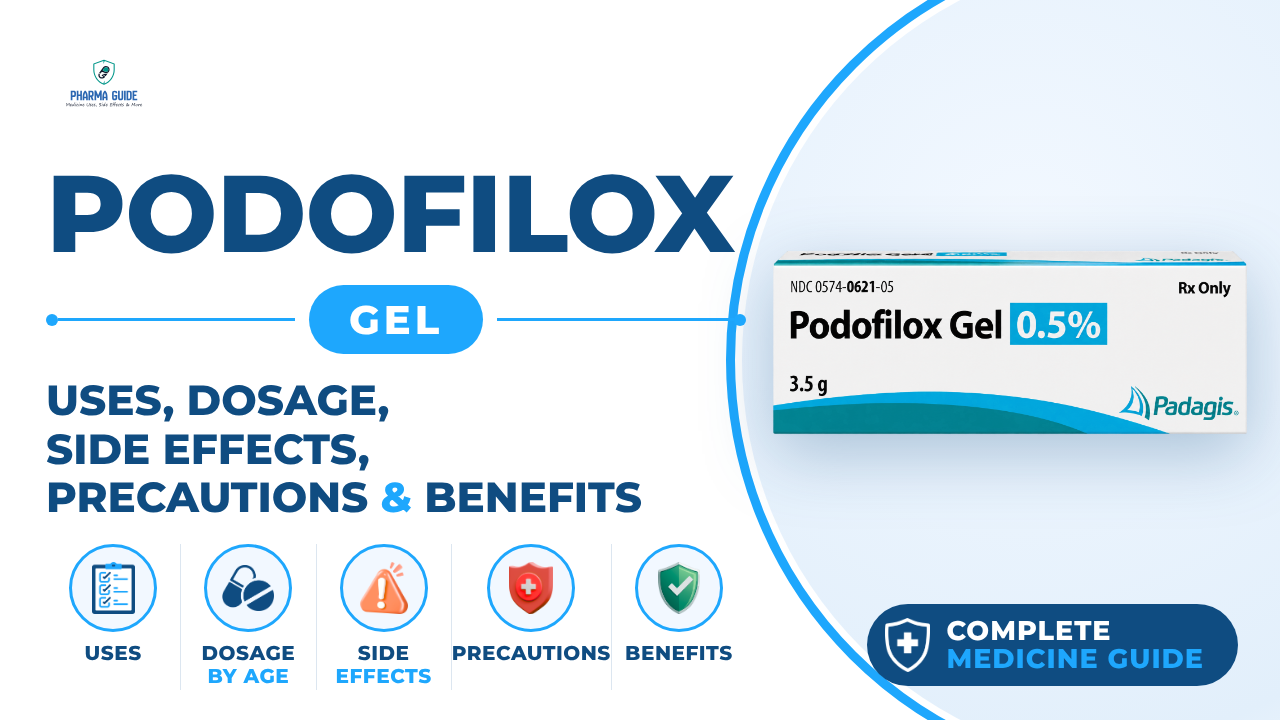 Podofilox Gel: Uses, Dosage, Side Effects, Precautions and Alternates