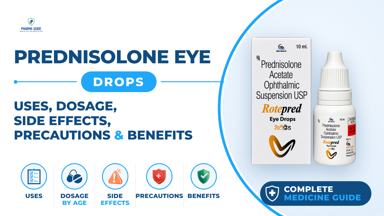 Prednisolone Eye Drops: Uses, Dosage, Side Effects, Precautions and Alternates