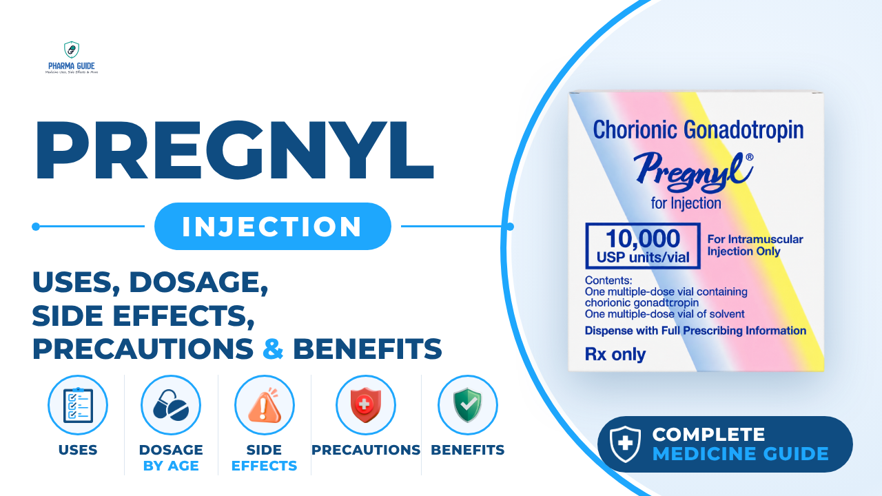 Pregnyl Injection: Uses, Dosage, Side Effects, Precautions and Alternates