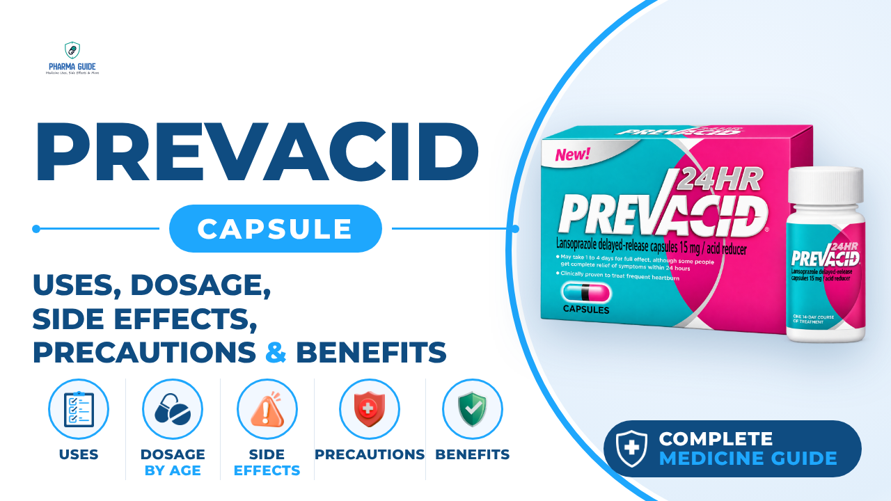 Prevacid Capsule: Uses, Dosage, Side Effects, Precautions and Alternates