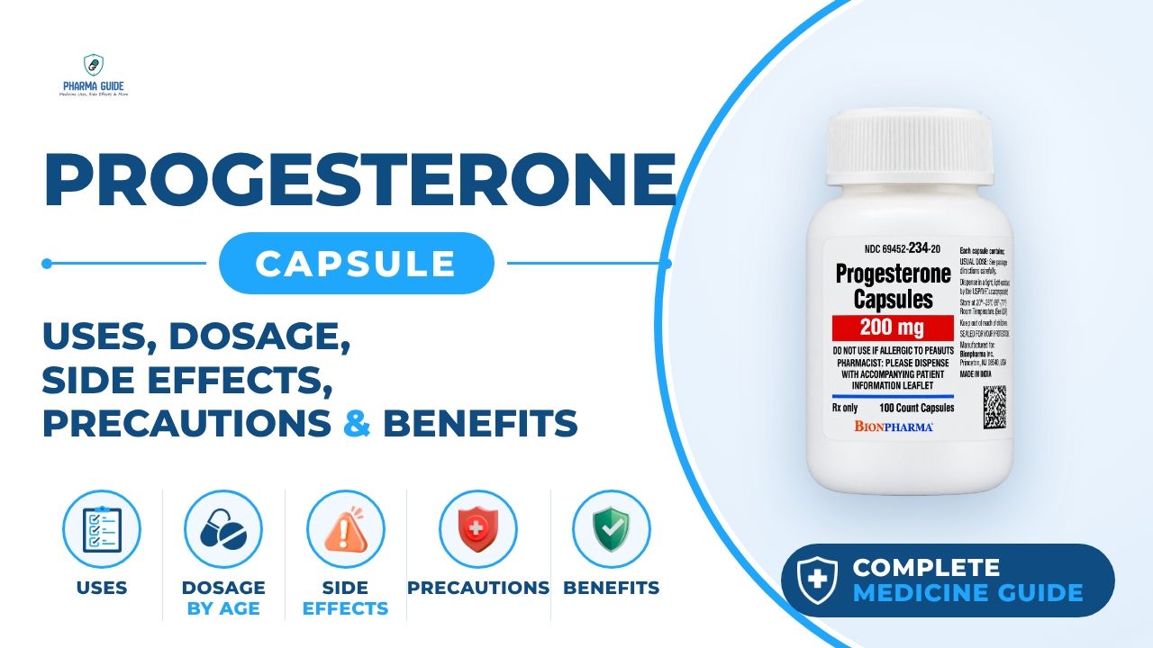 Progesterone Capsule: Uses, Dosage, Side Effects, Precautions and Alternates