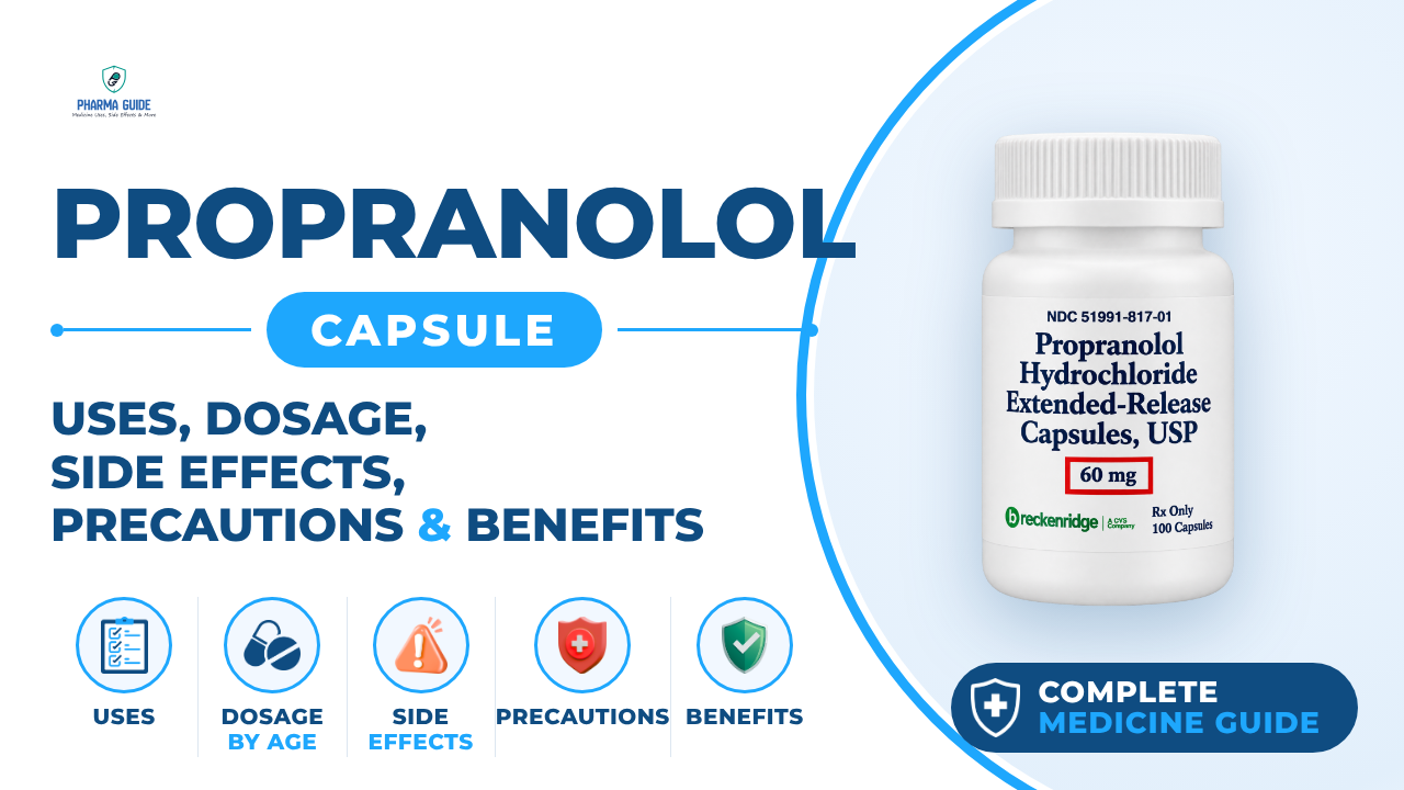 Propranolol Capsule: Uses, Dosage, Side Effects, Precautions and Alternates