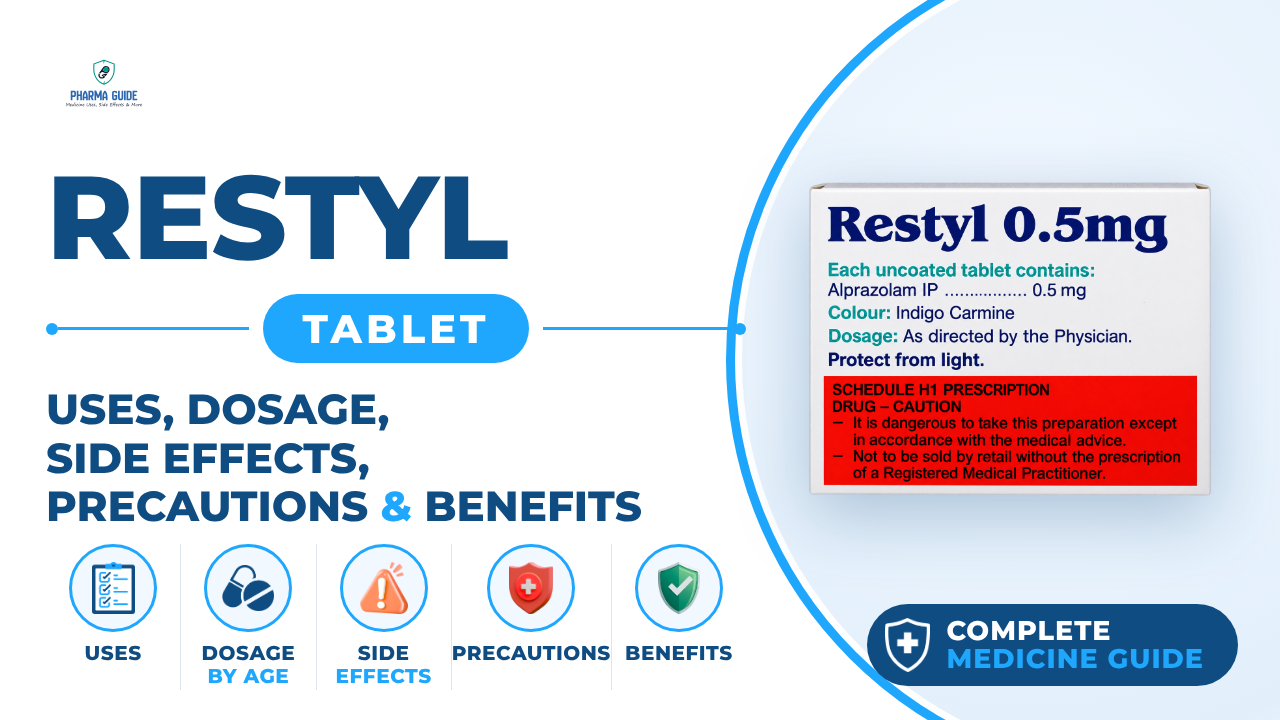 Restyl Tablet: Uses, Dosage, Side Effects, Precautions and Alternates