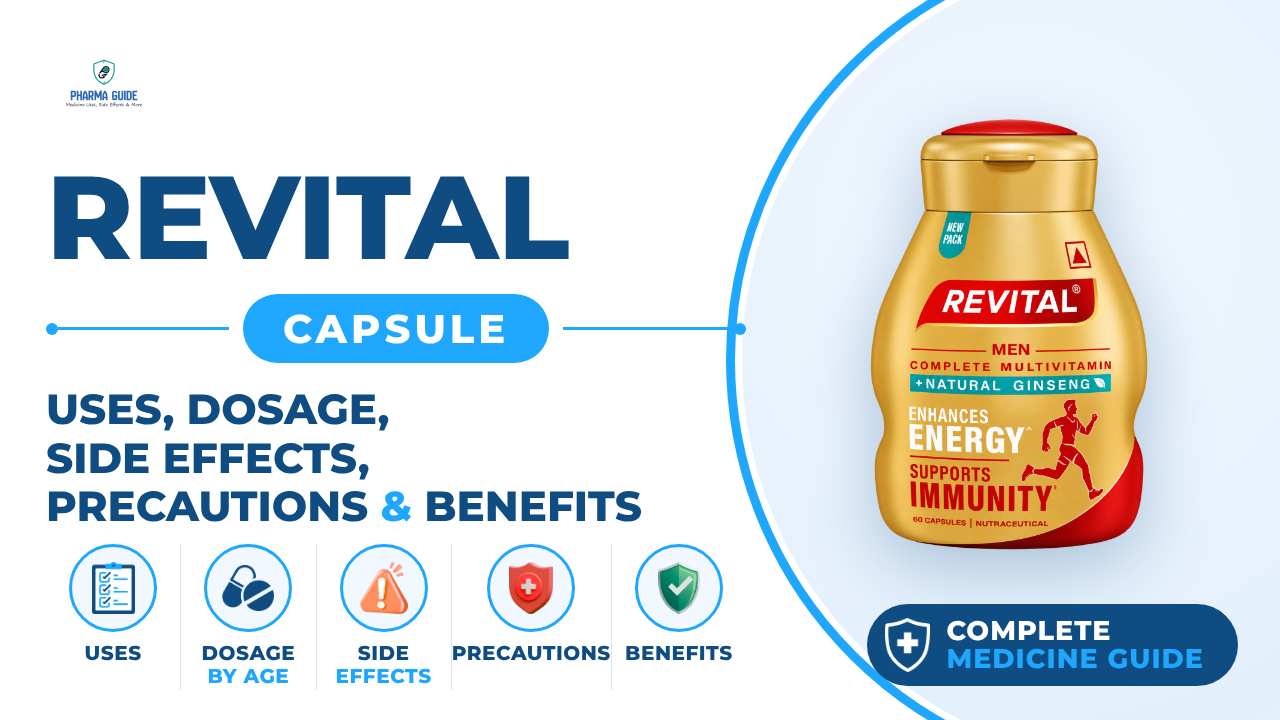 Revital Capsule: Uses, Dosage, Side Effects, Precautions and Alternates