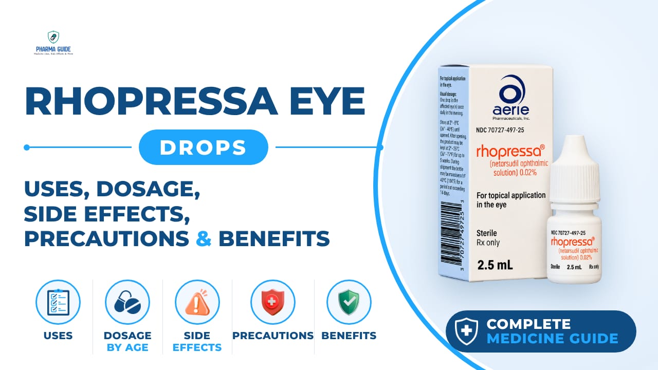 Rhopressa Eye Drops: Uses, Dosage, Side Effects, Precautions and Alternates