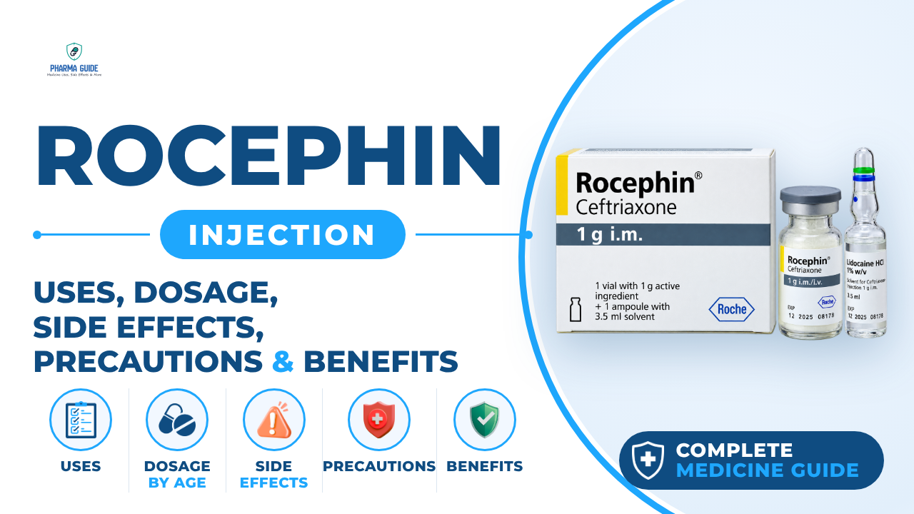 Rocephin Injection: Uses, Dosage, Side Effects, Precautions and Alternates