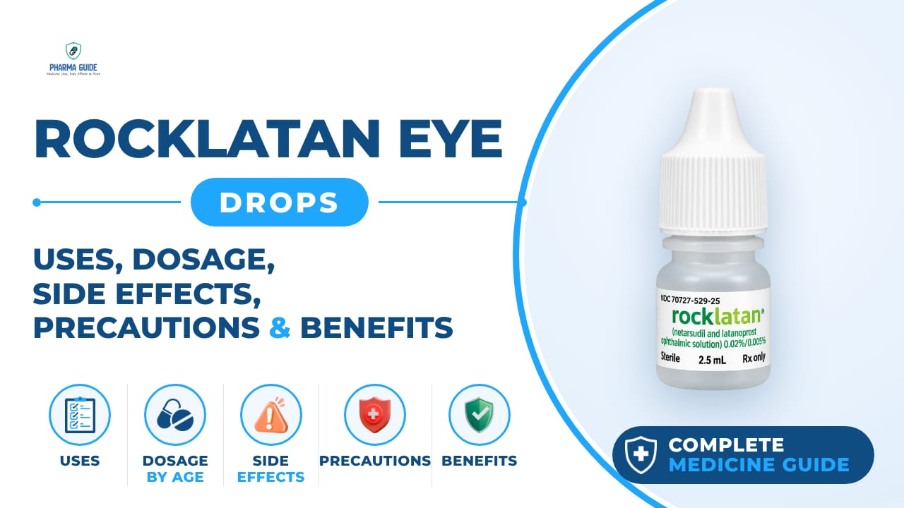 Rocklatan Eye Drops: Uses, Dosage, Side Effects, Precautions and Alternates