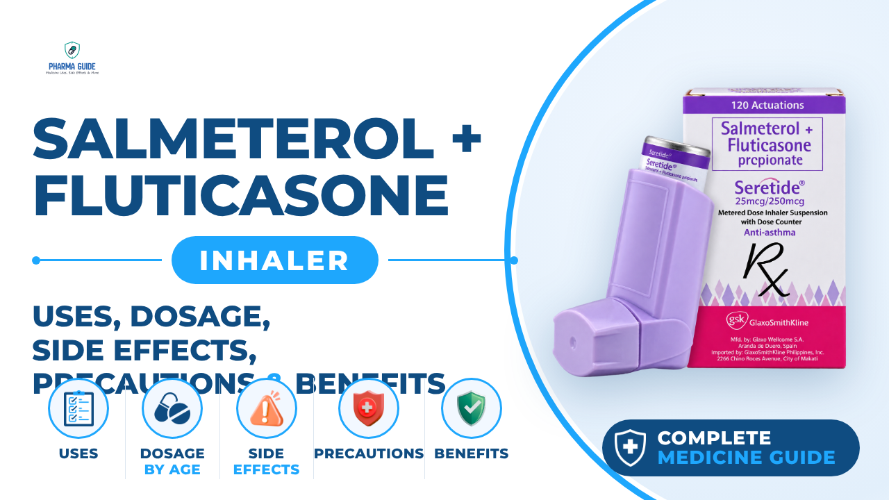 Salmeterol + Fluticasone Inhaler: Uses, Dosage, Side Effects, Precautions and Alternates