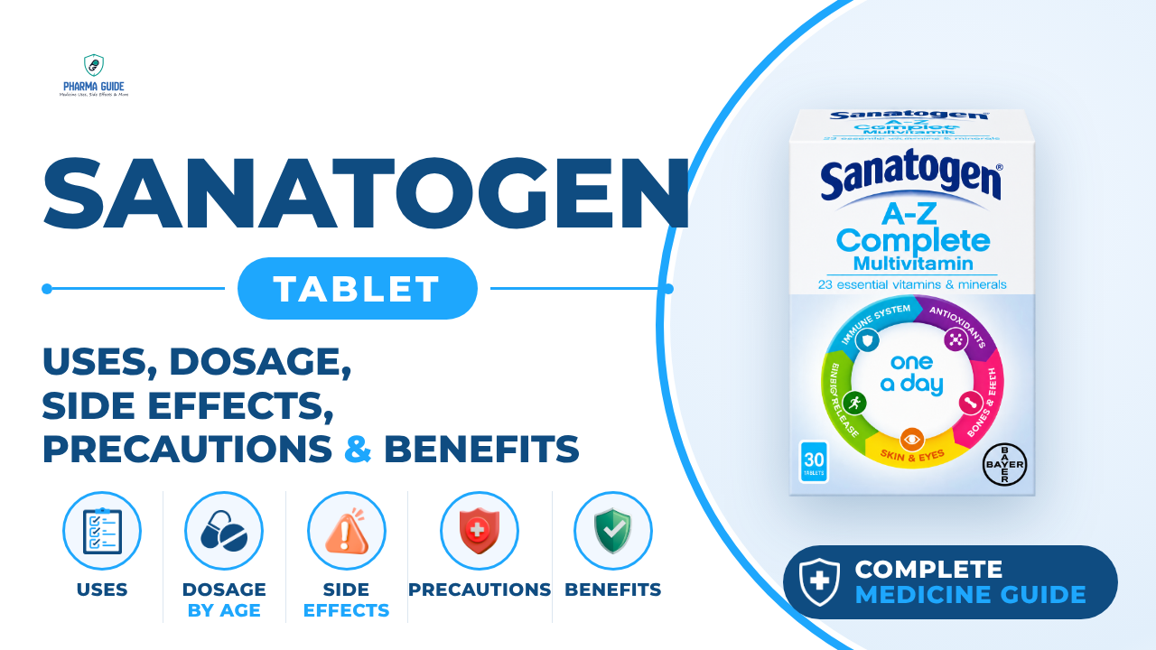 Sanatogen Tablet: Uses, Dosage, Side Effects, Precautions and Alternates