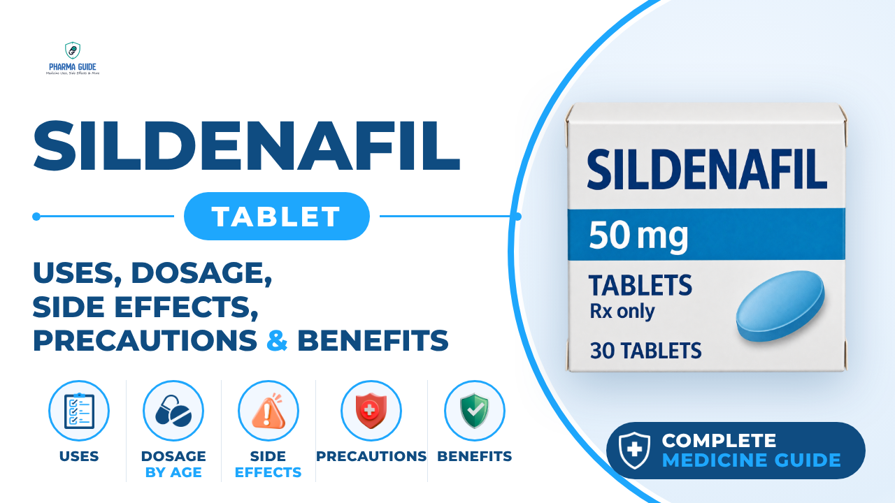 Sildenafil Tablet: Uses, Dosage, Side Effects, Precautions and Alternates