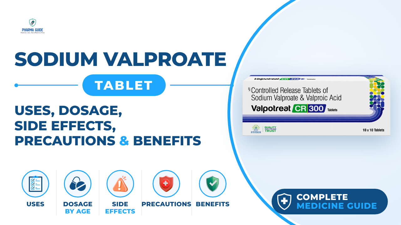 Sodium Valproate Tablet: Uses, Dosage, Side Effects, Precautions and Alternates