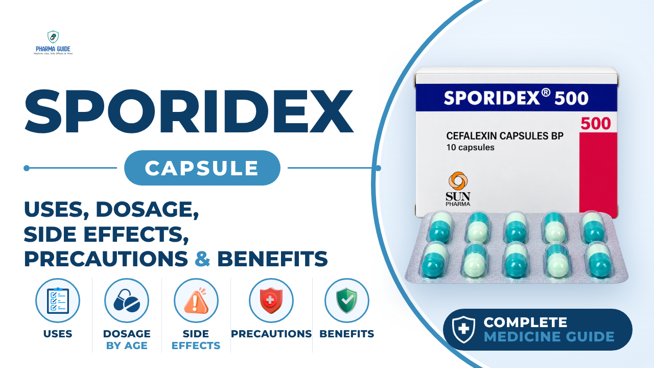 Sporidex Capsule: Uses, Dosage, Side Effects, Precautions and Alternates