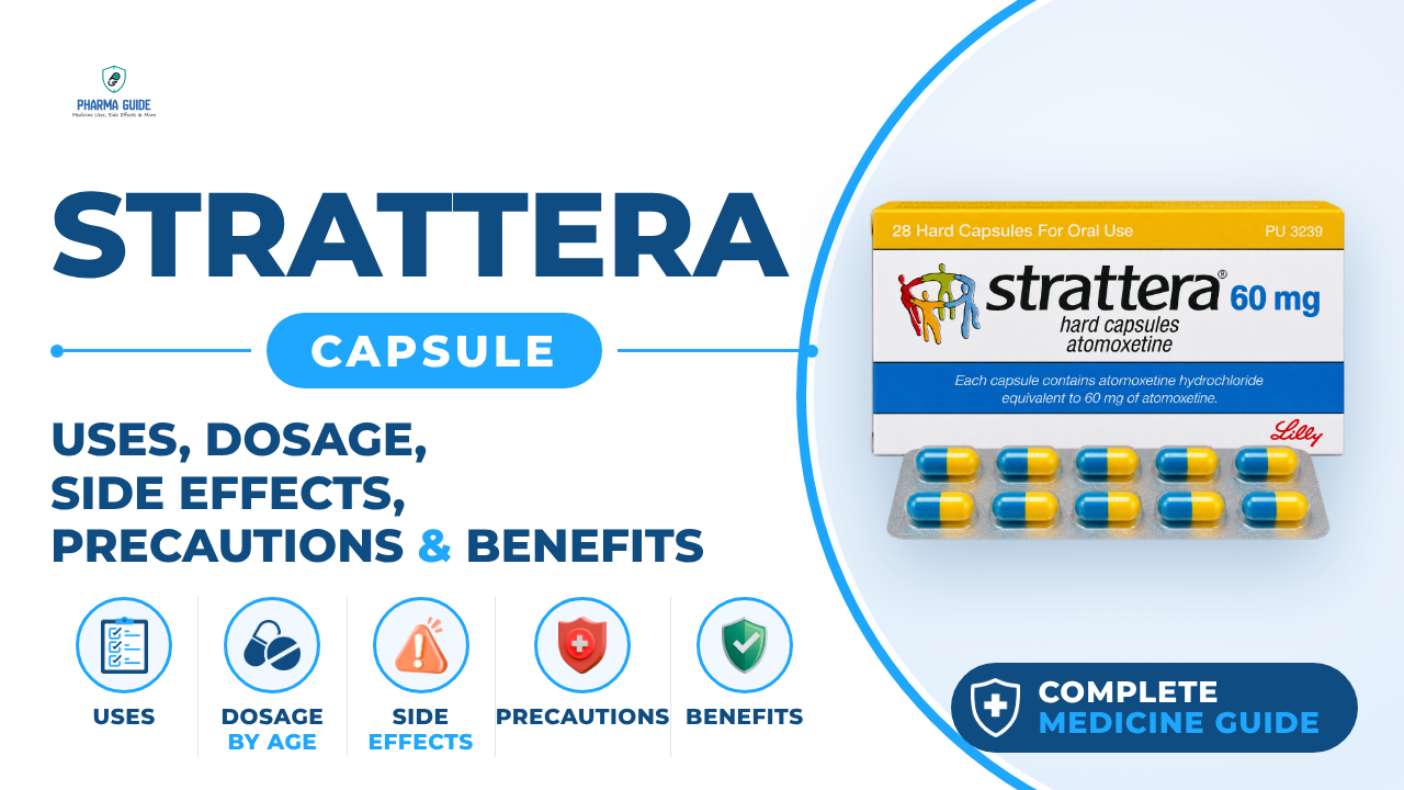 Strattera Capsule: Uses, Dosage, Side Effects, Precautions and Alternates