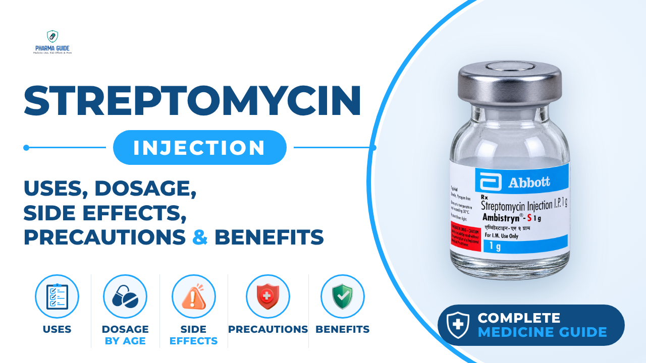 Streptomycin Injection: Uses, Dosage, Side Effects, Precautions and Alternates