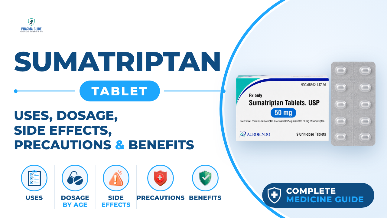 Sumatriptan Tablet: Uses, Dosage, Side Effects, Precautions and Alternates