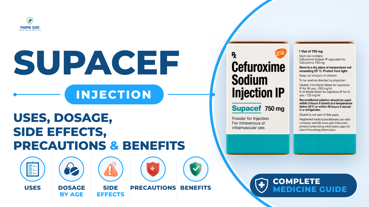 Supacef Injection: Uses, Dosage, Side Effects, Precautions and Alternates