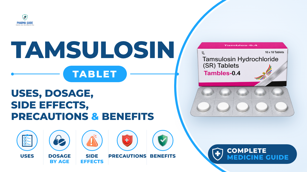 Tamsulosin Tablet: Uses, Dosage, Side Effects, Precautions and Alternates