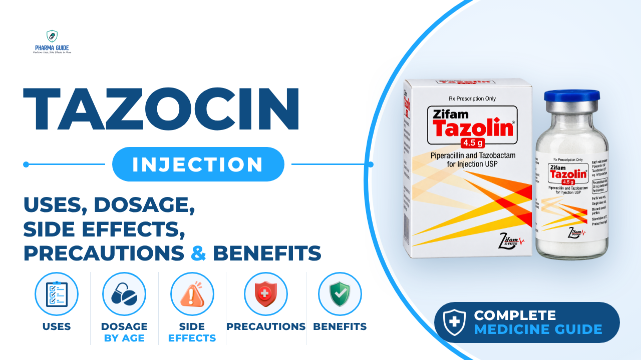 Tazocin Injection: Uses, Dosage, Side Effects, Precautions and Alternates