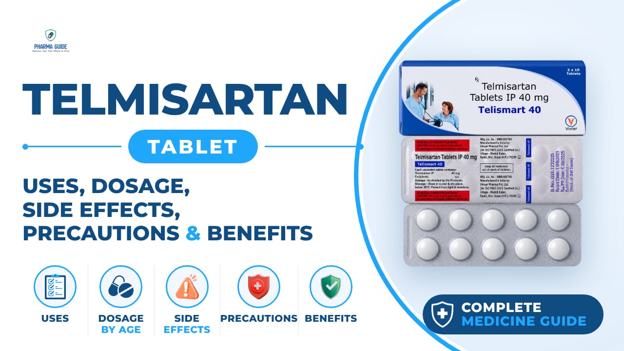 Telmisartan Tablet: Uses, Dosage, Side Effects, Precautions and Alternates