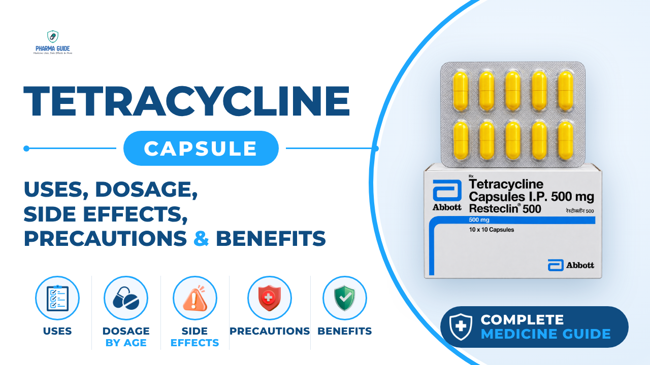 Tetracycline Capsule: Uses, Dosage, Side Effects, Precautions and Alternates
