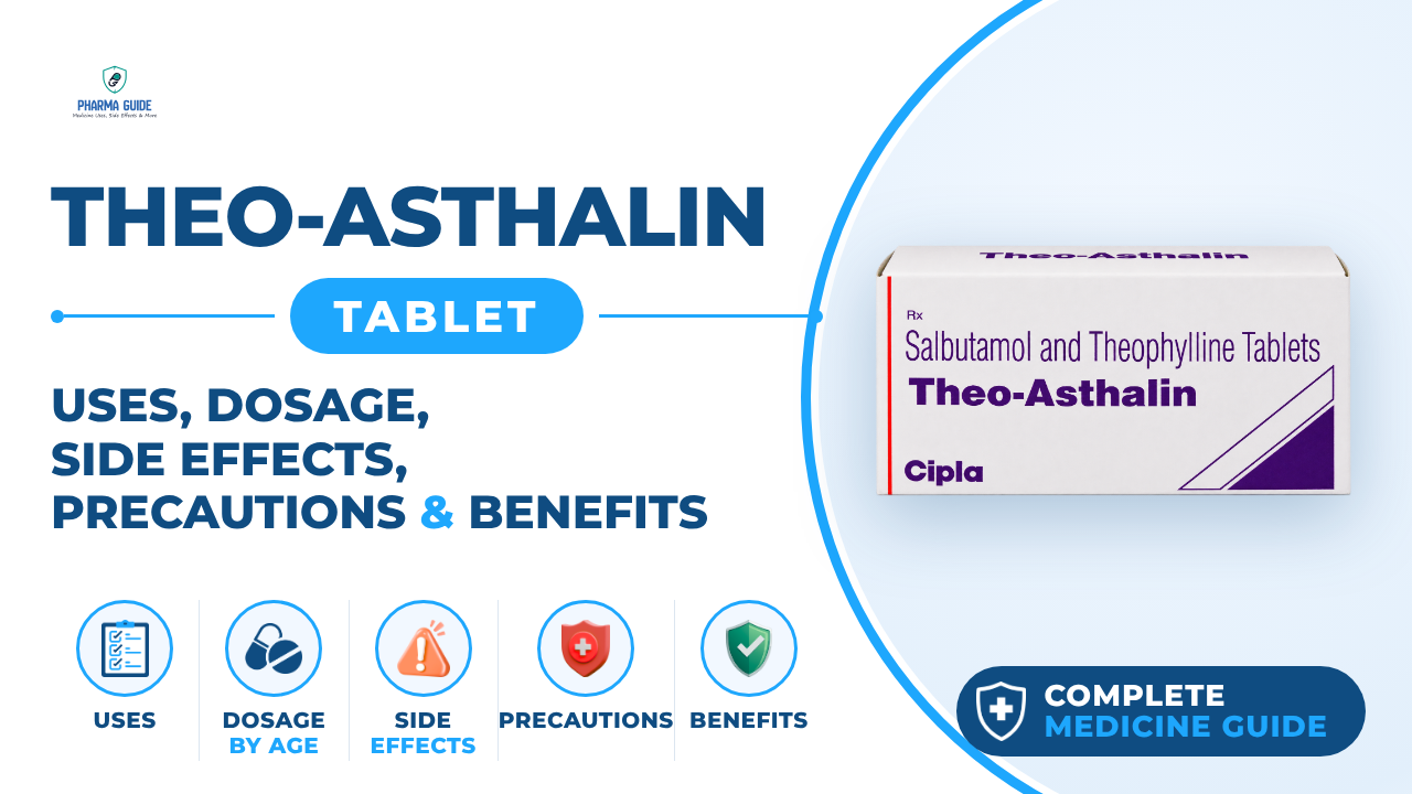 Theo-Asthalin Tablet: Uses, Dosage, Side Effects, Precautions and Alternates