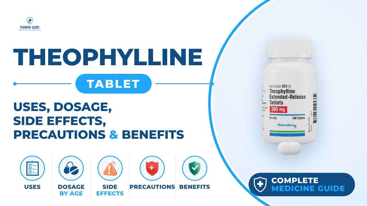 Theophylline Tablet: Uses, Dosage, Side Effects, Precautions and Alternates