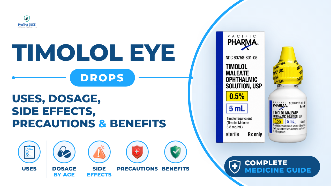 Timolol Eye Drops: Uses, Dosage, Side Effects, Precautions and Alternates