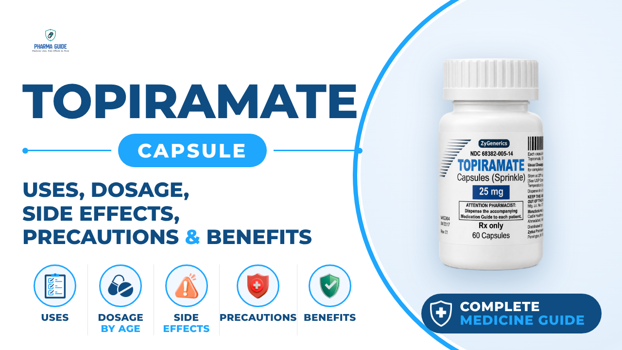 Topiramate Capsule: Uses, Dosage, Side Effects, Precautions and Alternates