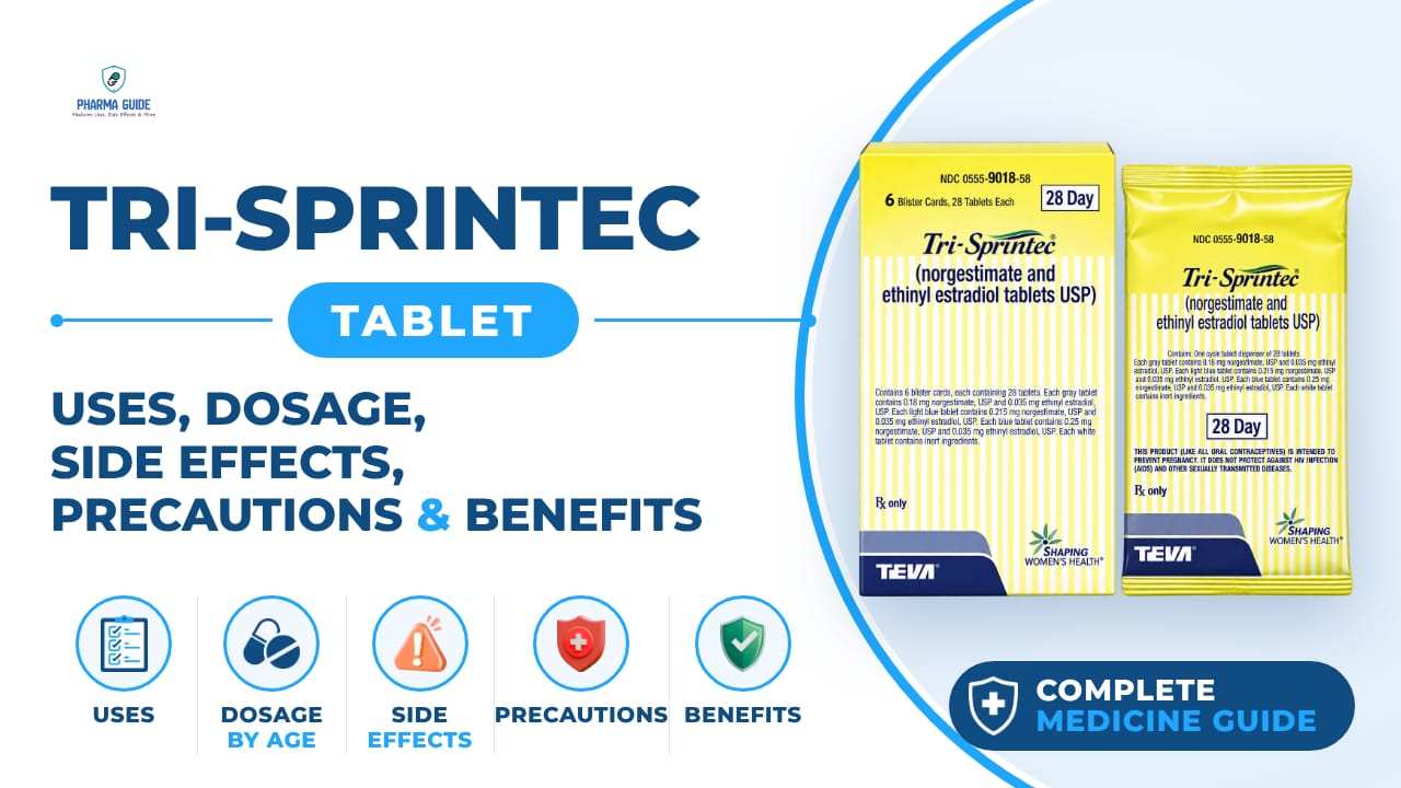 Tri-Sprintec Tablet: Uses, Dosage, Side Effects, Precautions and Alternates
