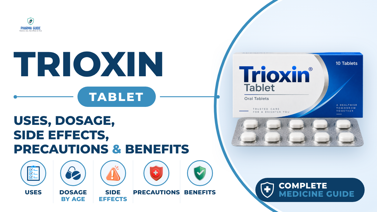 Trioxin Tablet: Uses, Dosage, Side Effects, Precautions and Alternates
