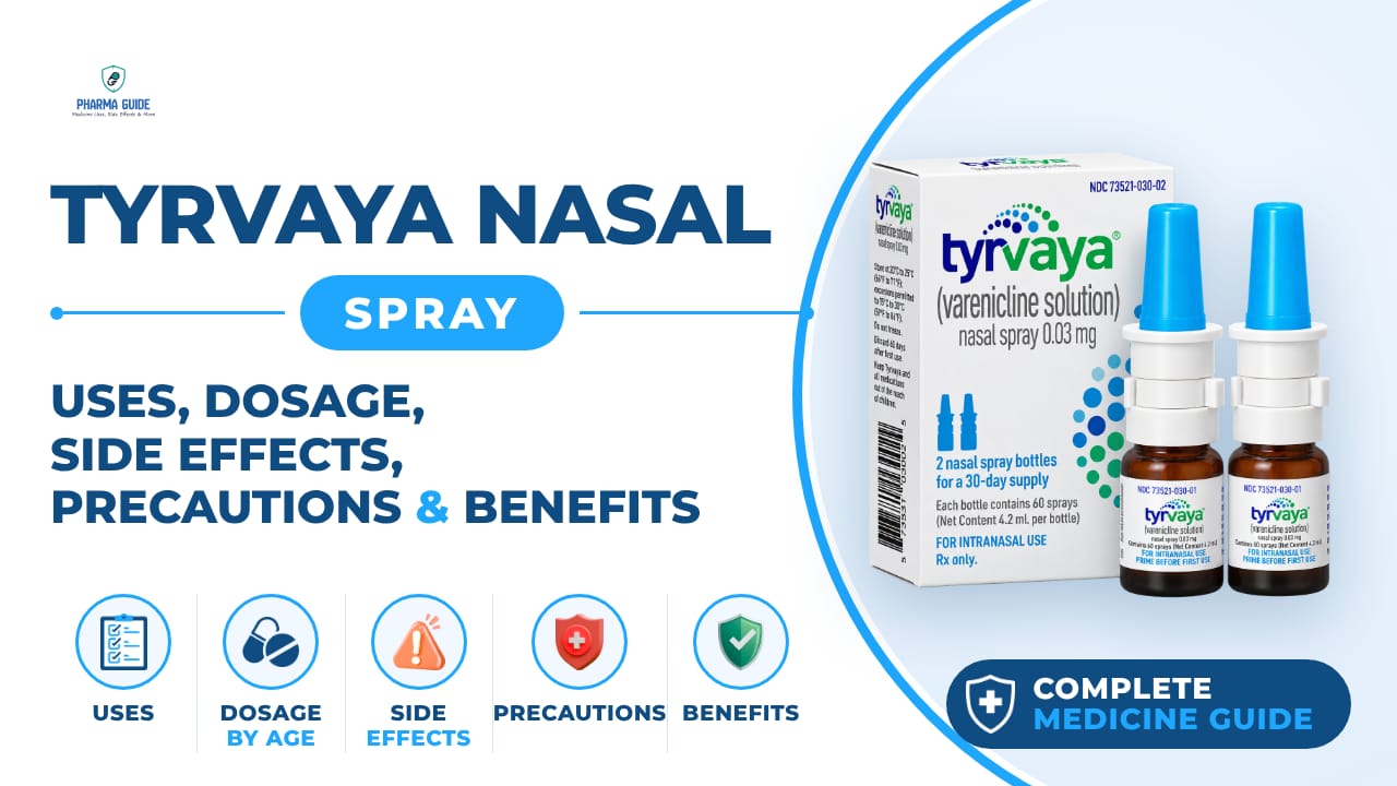 Tyrvaya Nasal Spray: Uses, Dosage, Side Effects, Precautions and Alternates