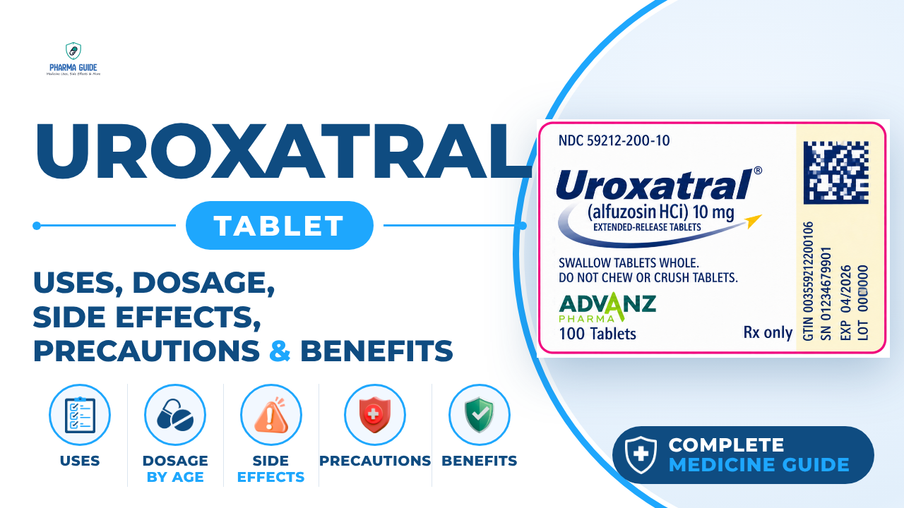 Uroxatral Tablet: Uses, Dosage, Side Effects, Precautions and Alternates