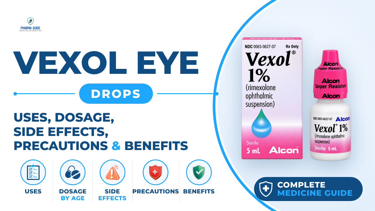 Vexol Eye Drops: Uses, Dosage, Side Effects, Precautions and Alternates
