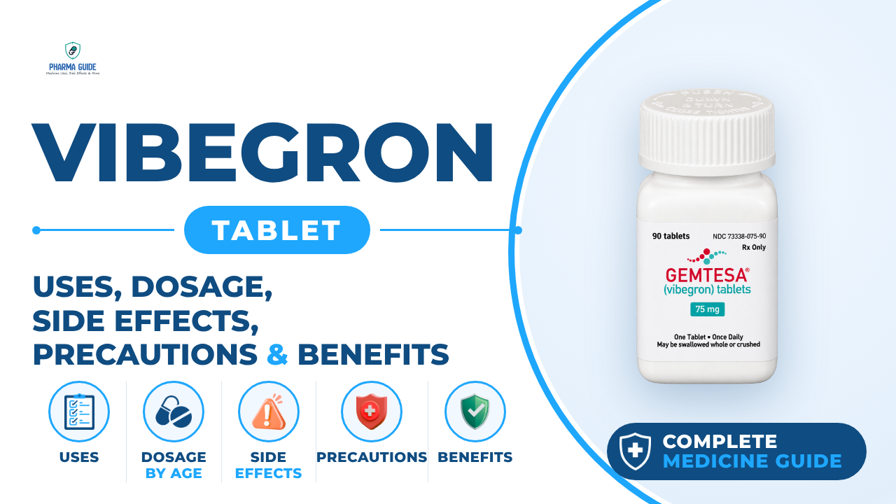Vibegron Tablet: Uses, Dosage, Side Effects, Precautions and Alternates