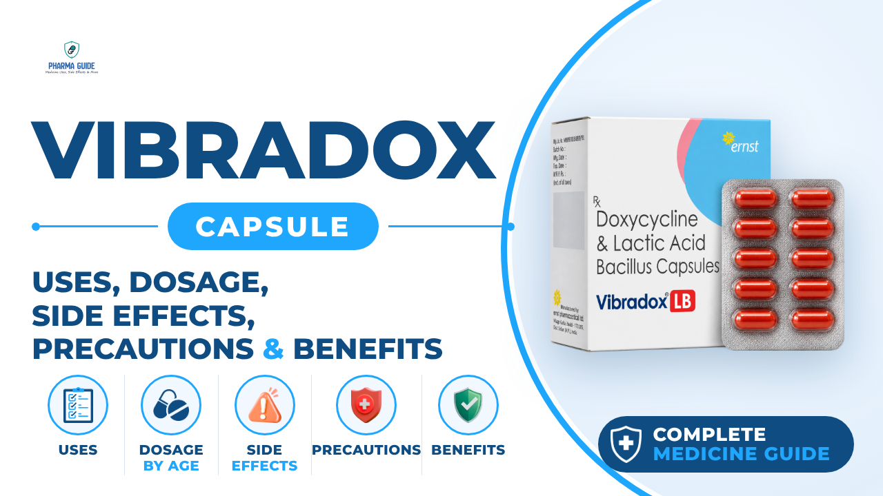 Vibradox Capsule: Uses, Dosage, Side Effects, Precautions and Alternates